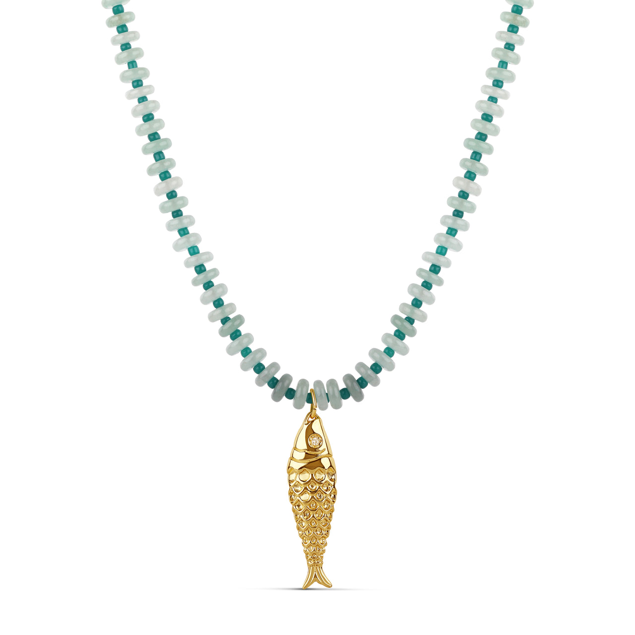 The Long Luxe Fish Pendant Necklace