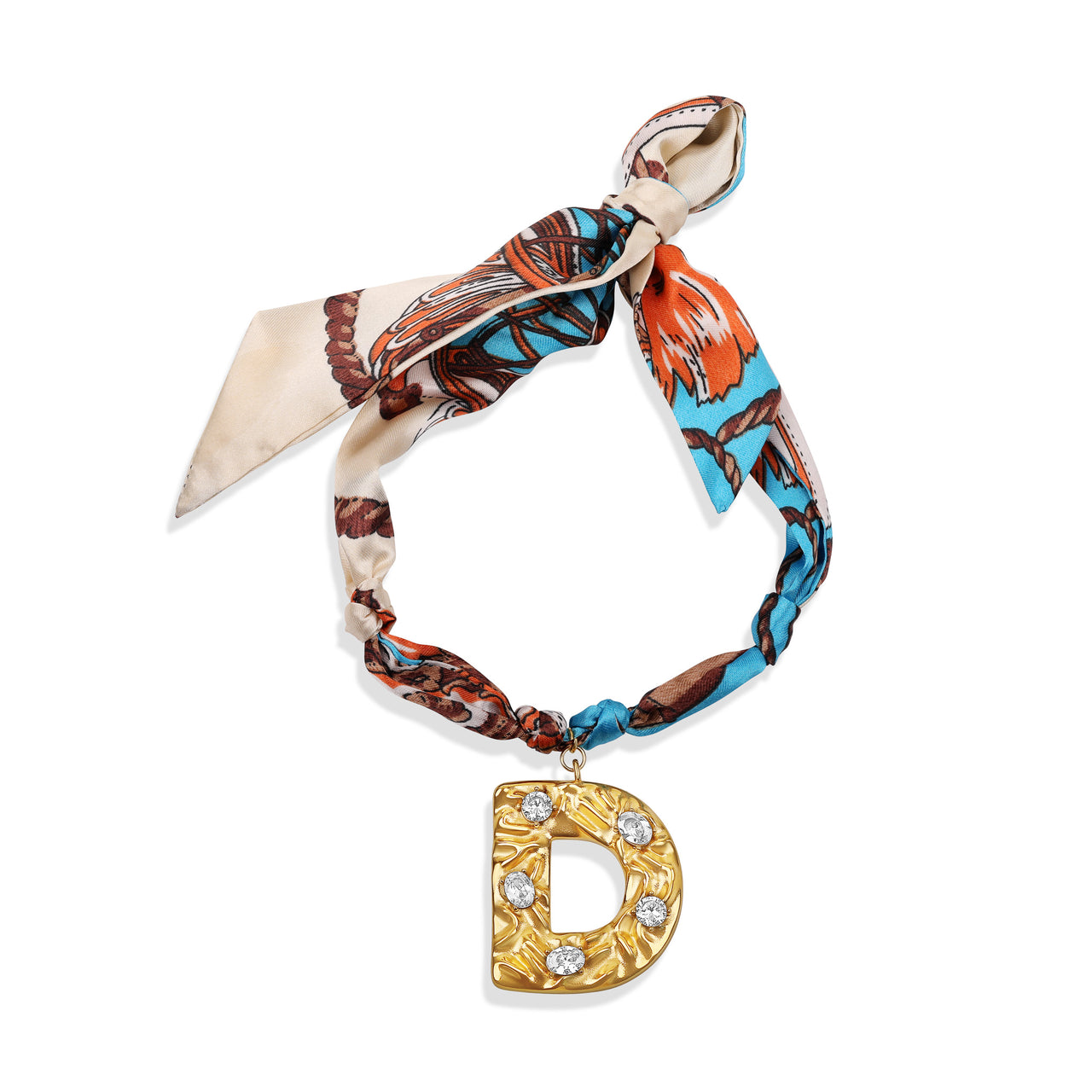 The Silk Statement Initial Necklace – Bold, Luxe, Personalized