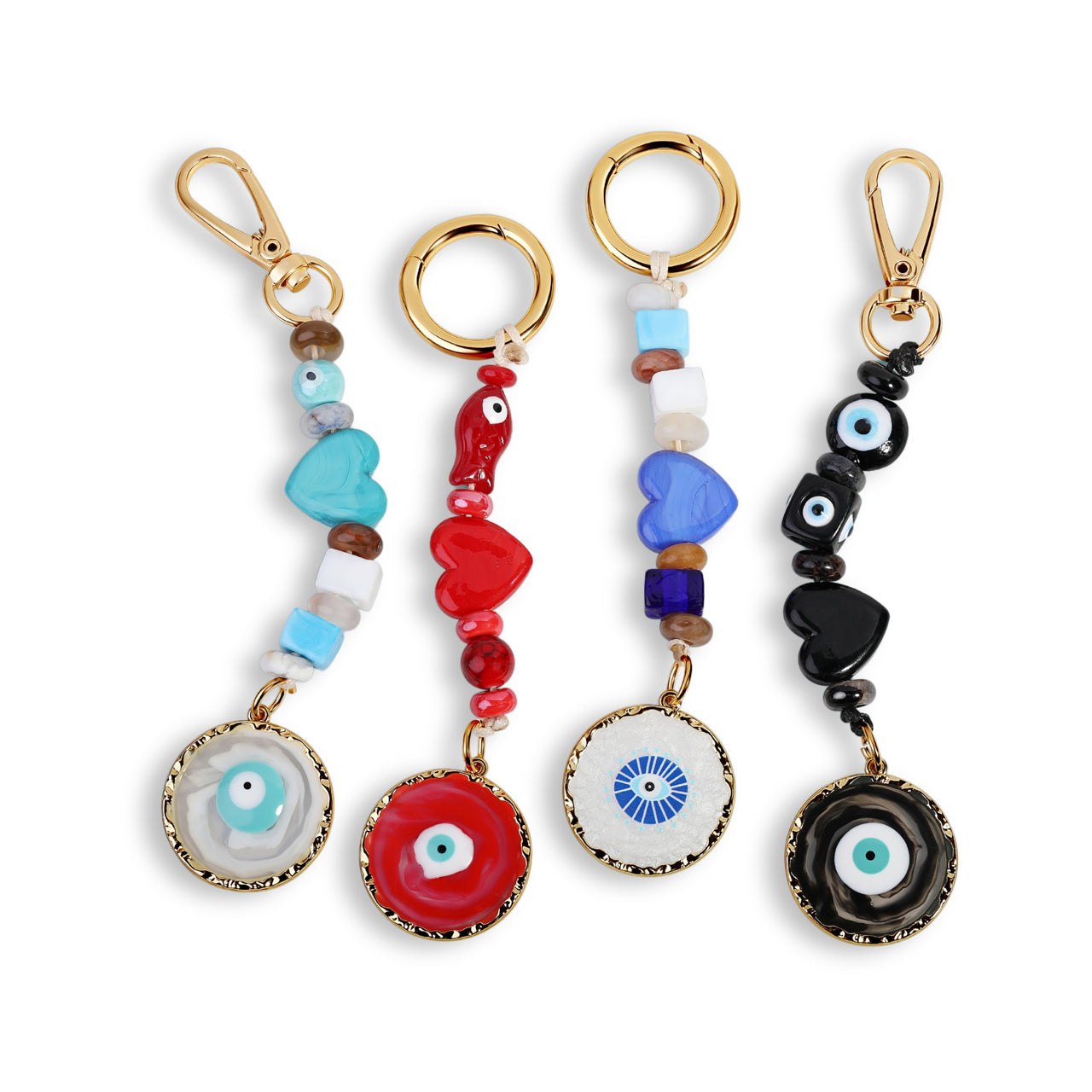 Evil Eye Protection Beaded Bag Charm